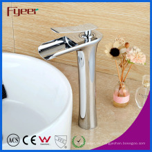 Fyeer New High Body Einhand Messing Wasserfall Becken Wasserhahn